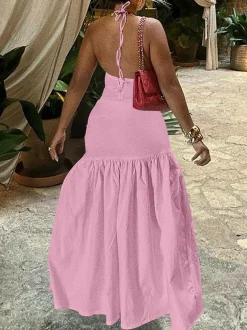 2 Piece Beach Maxi Skirt Sets