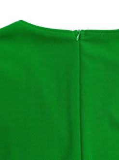 Belted Blazer Pleated Midi Dress