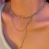 Double Layer Chain Necklaces
