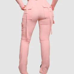 Drawstring Slit Cargo Pant