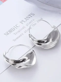 European Irregular Flower Basket Earrings