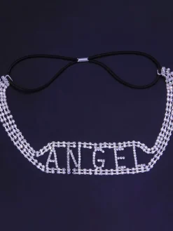 Fashion Letter Rhinestones Headdress
