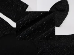 Glitter Backless Long Sleeve Jumpsuit