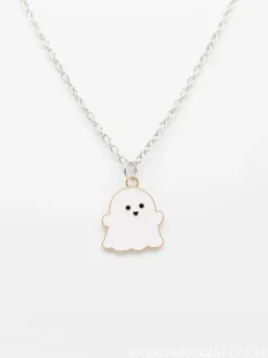 Halloween Funny Cartoon Ghost Necklace