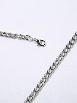 Halter Backless Metal Chain Crop Top