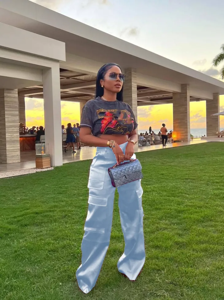 High Wasited Wide Leg Pants with Pockets
