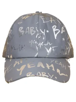 Letter Print Reflective Baseball Caps