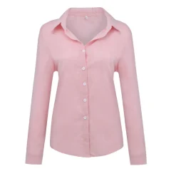 Loose Fit Long Sleeve Linen Shirt
