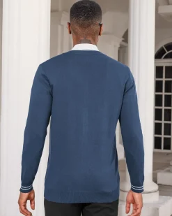 Mens Casual Stand Collar Full-Zip Jacket