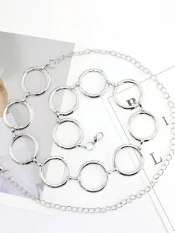 Minimalist Ring Patchwork Chain Belts