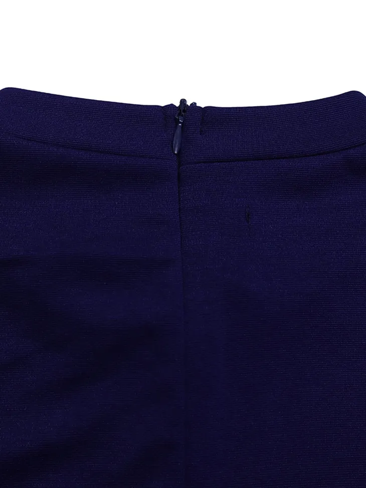Plus Size Half Sleeve Stand Collar Dress