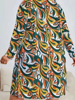 Plus Size Three Piece Floral Print Short Set