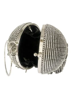 Rhinestone Tassel Clutch Handbag