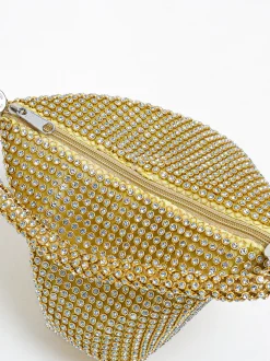 Rhinestone Triangle Evening Clutch