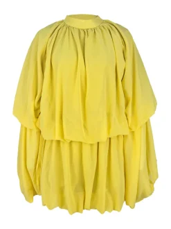 Ruffle Lantern Sleeve Top Shorts Set