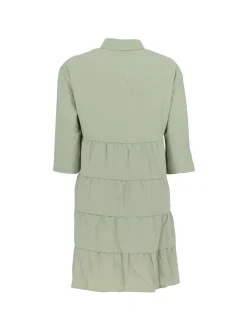Short Sleeve Ruffle Swing Mini Dress