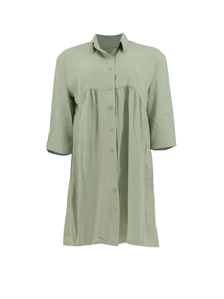 Short Sleeve Ruffle Swing Mini Dress