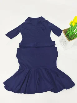 Short Sleeve V Neck Bodycon Midi Dress