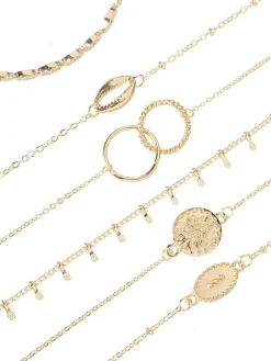 Six Piece Minimalist Shell Bracelets