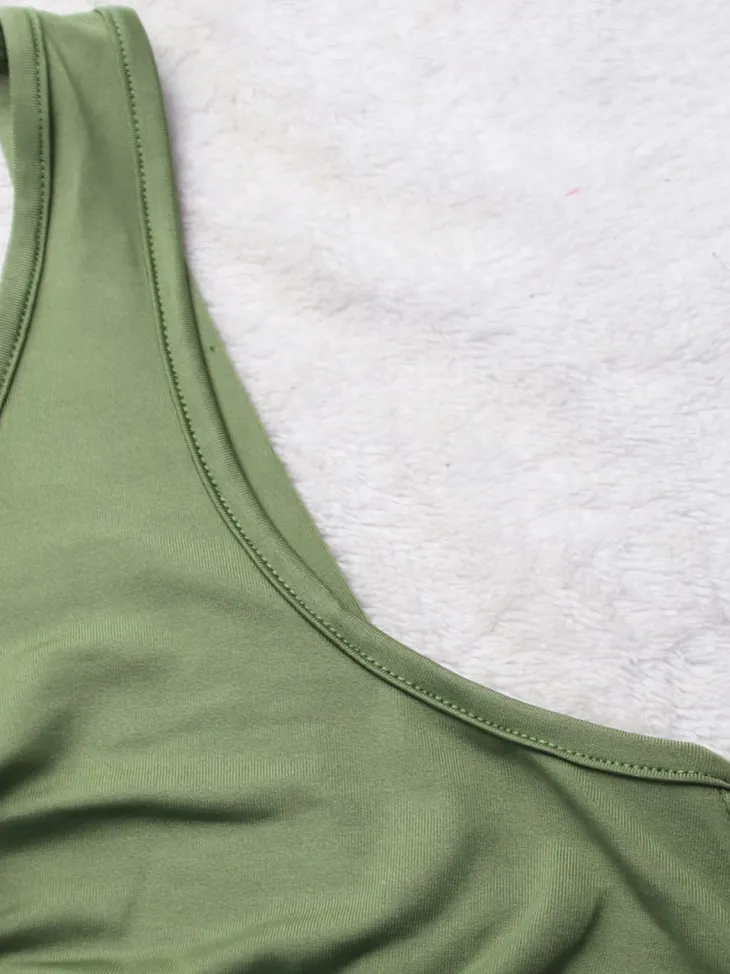 Sleeveless Knotted V-Neck Casual Jumpsuit