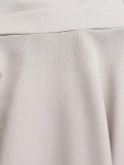 Sleeveless Polo Collar Cinched Waist Swing Dress