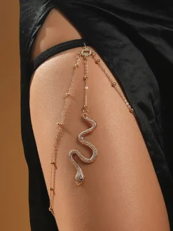 Snake Pendant Leg Chain
