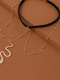Snake Pendant Leg Chain