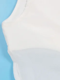 Solid Chiffon Cape Overlay Dress