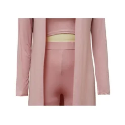 Solid Color Casual Three-Pieces Set
