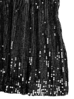 Sparkling Printed Lotus Hem Birthday Shimmery Dress
