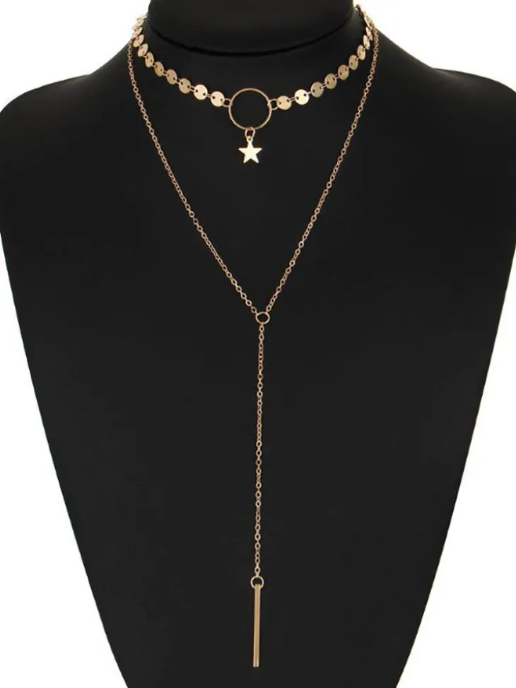 Star Decoration Tassels Necklaces