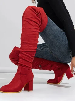 Suede Over-the-Knee Boots