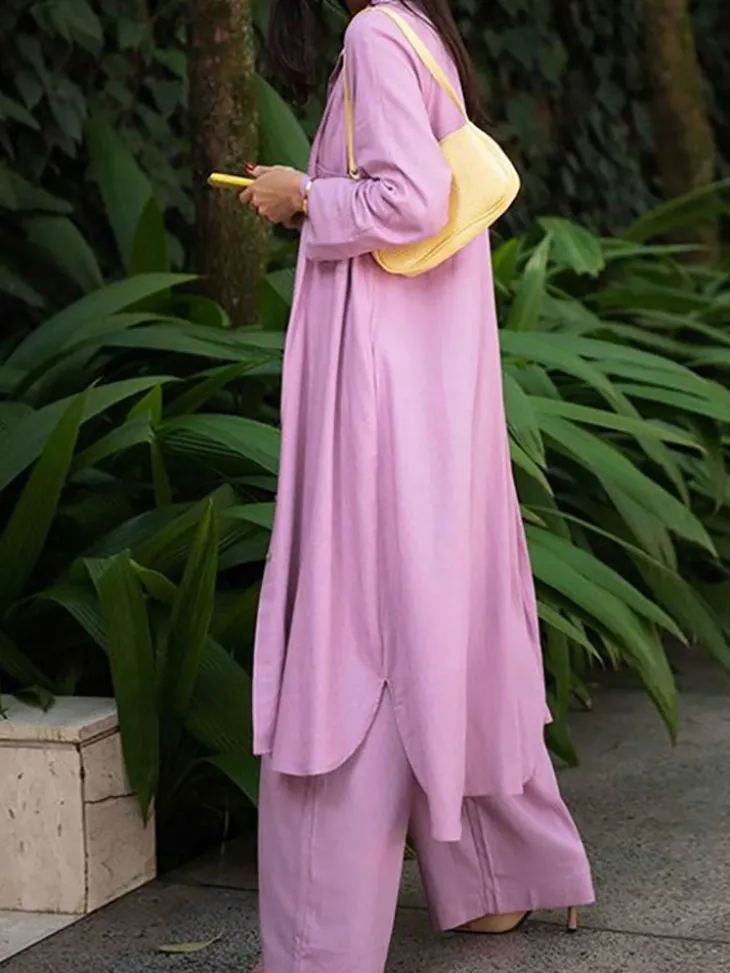 Three Piece Tank Top Coat Long Pants