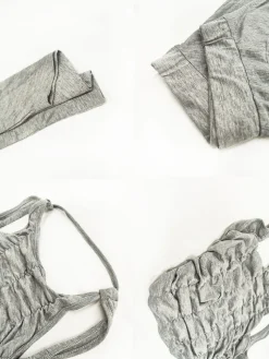 Two Piece Backless Crop Top Bloomers