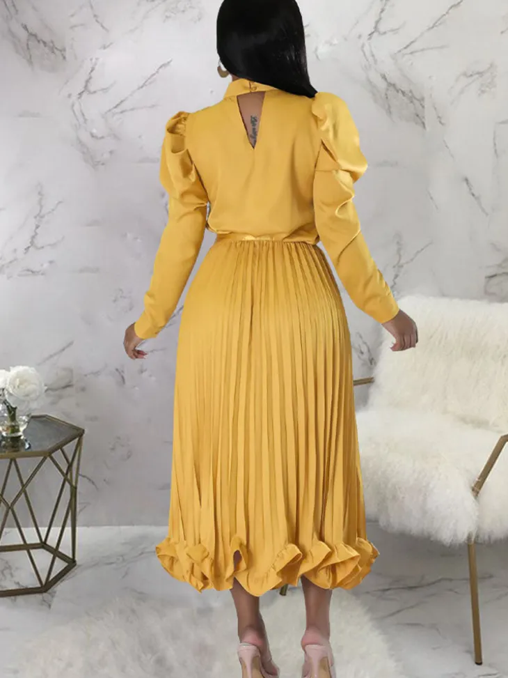 Two Piece Crop Top Pleated Maxi Skirts