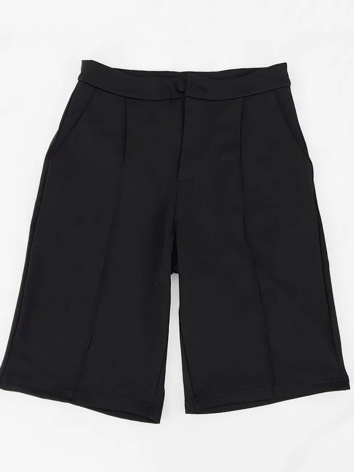 Two Piece Long Sleeve Blazer Shorts Pant Set