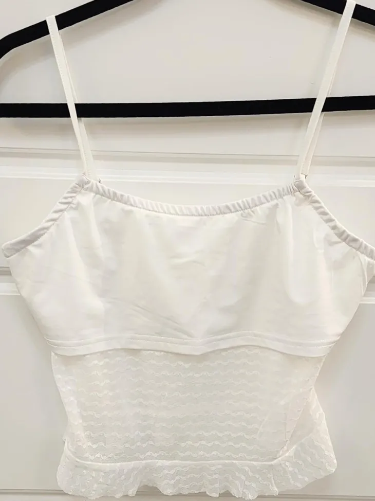 Two Piece Mesh Lace Tube Top Pants Sets