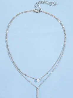 Two-Piece Double Layer Necklace Set