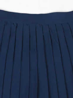 Vintage Tennis Print Sweatshirt Pleated Skirt Set