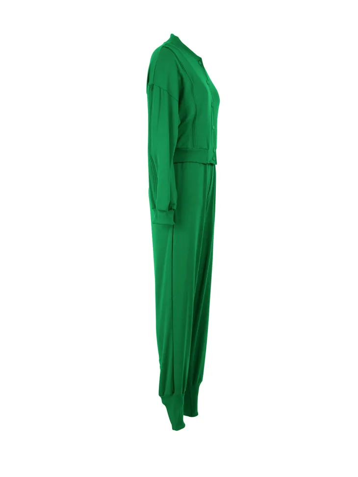 Zipper Hollow Out Jogging Sets
